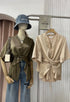 MATINEE Satin Tie Wrap Button Down Shirts